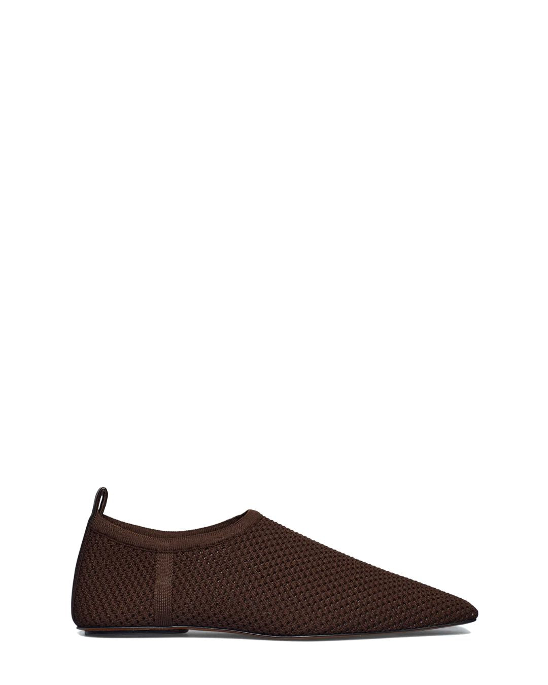 NANUSHKA Buju Mesh-knit Square-Toe Slip-on Shoes in Java