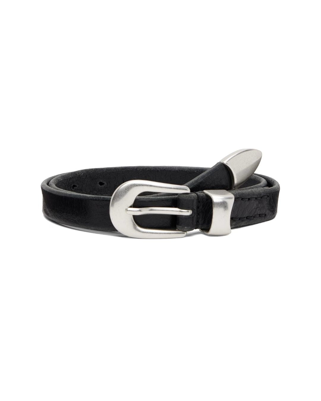 OUR LEGACY 2 CM Belt - Black Leather