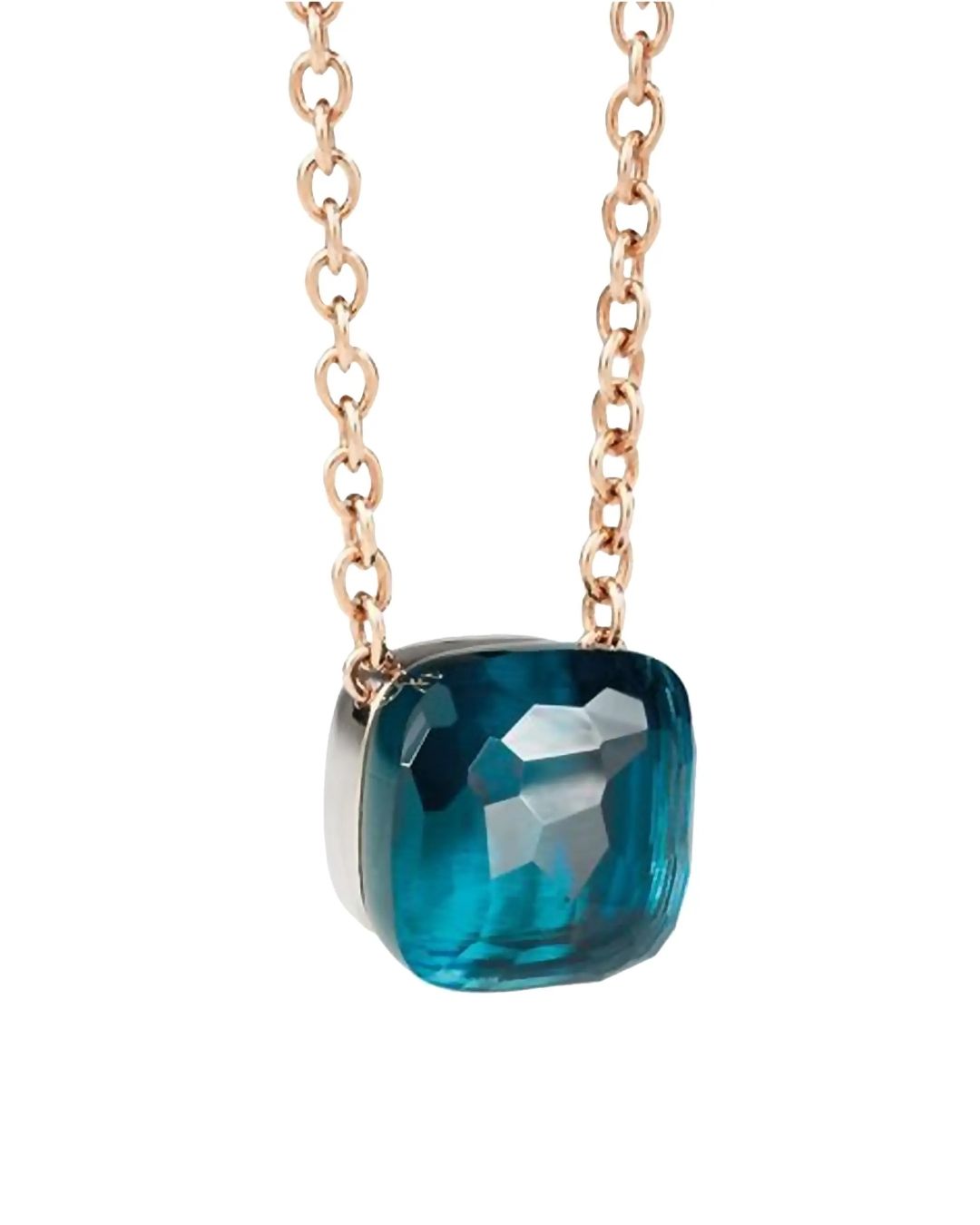 POMELLATO Blue Topaz & 18K Rose Gold Pendant Necklace - Blue