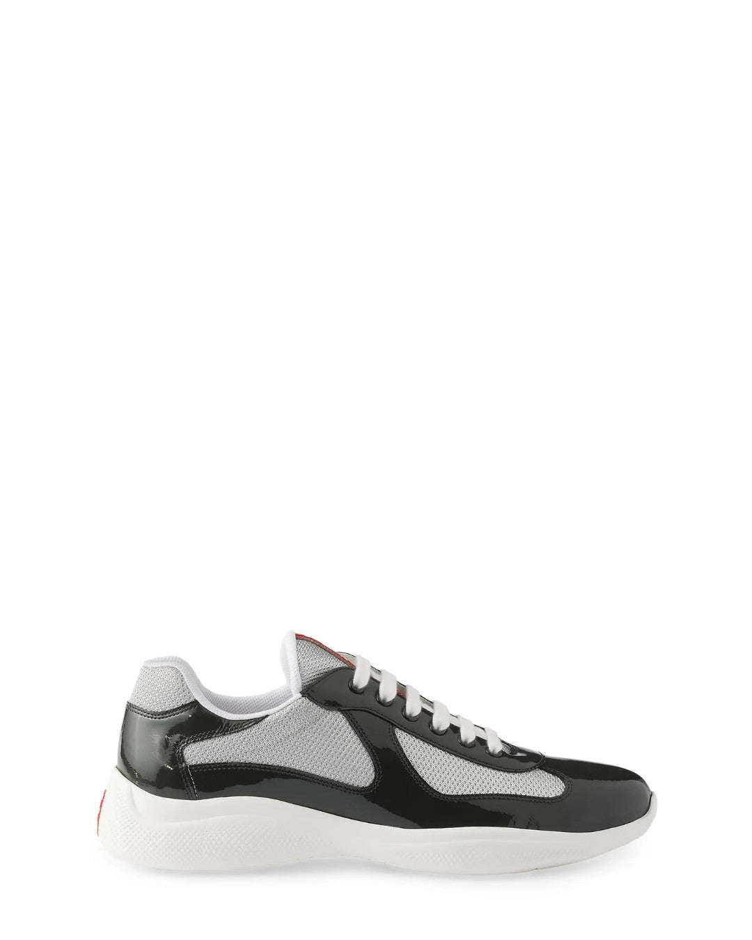 PRADA Patent Leather and Technical Fabric Prada America's Cup Sneakers - Dark Grey