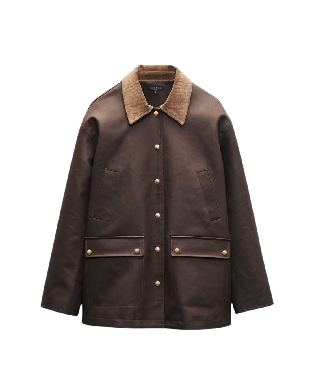 RAG & BONE Cassidy Cotton Jacket in Brown