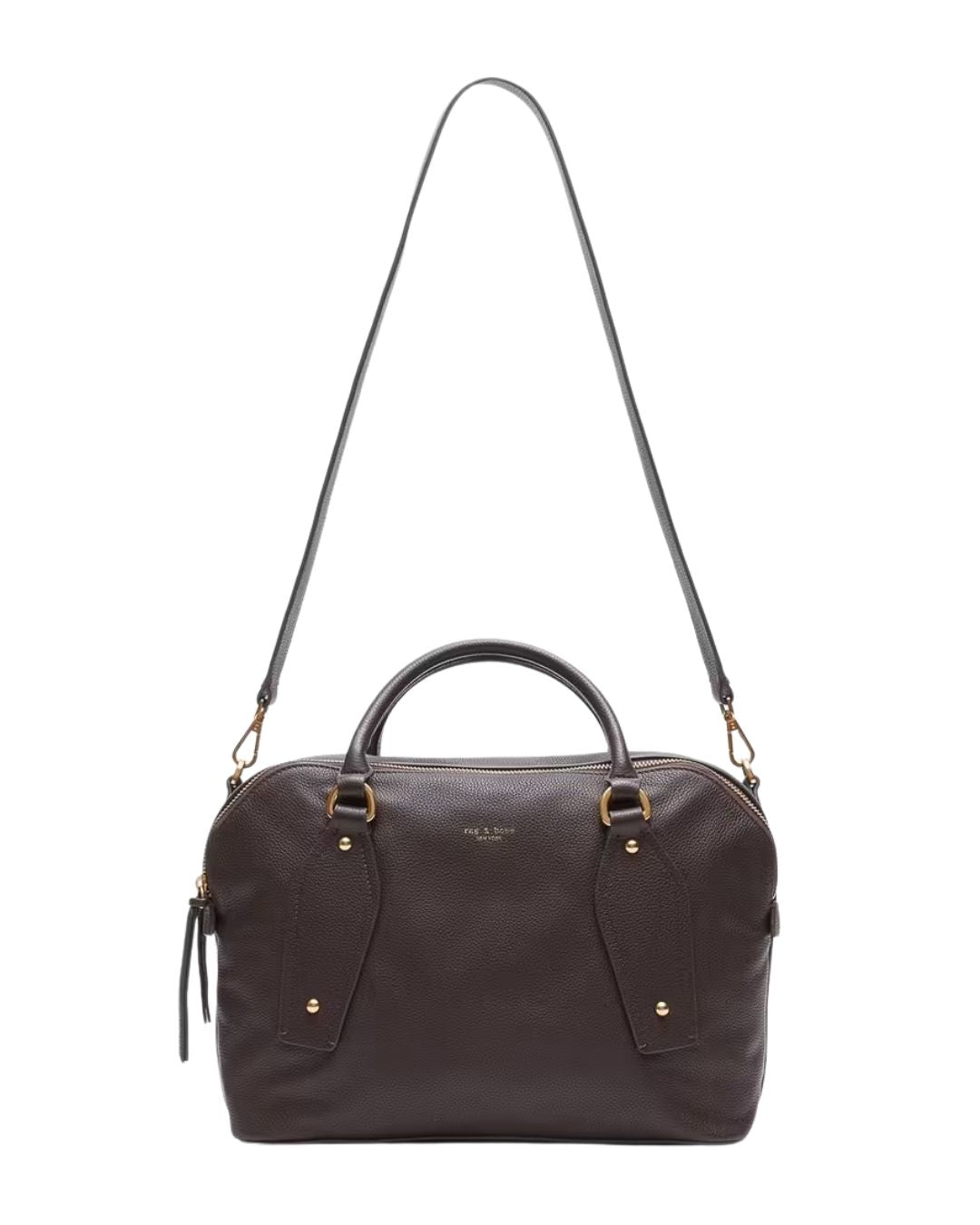 RAG & BONE Gramercy Leather Medium Satchel in Chocolate