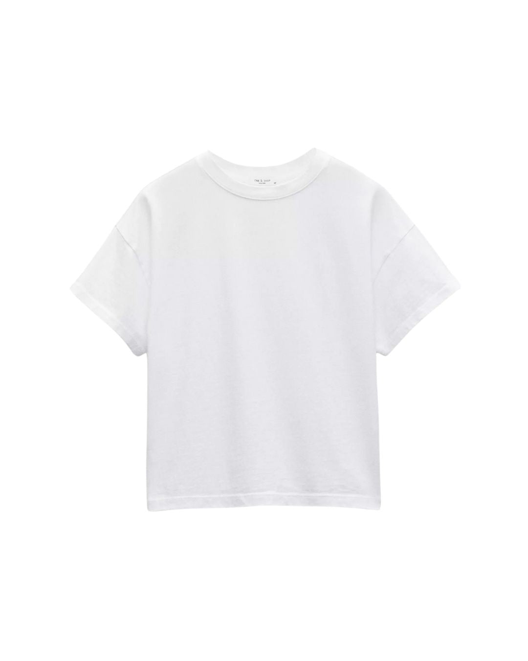 RAG & BONE Kelly Boxy Cotton Tee in White