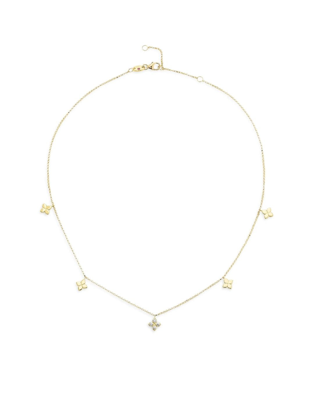 ROBERTO COIN 18K Yellow Gold & 0.08 TCW Diamond Charm Necklace - Yellow Gold