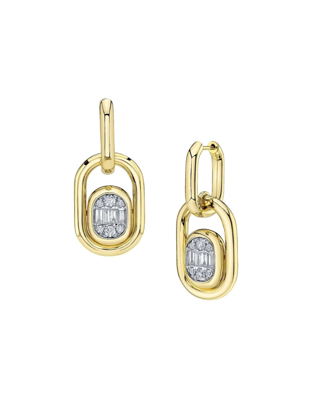 SHY CREATION 14K Yellow Gold & 1.10 TCW Diamond Drop Earrings - Yellow Gold