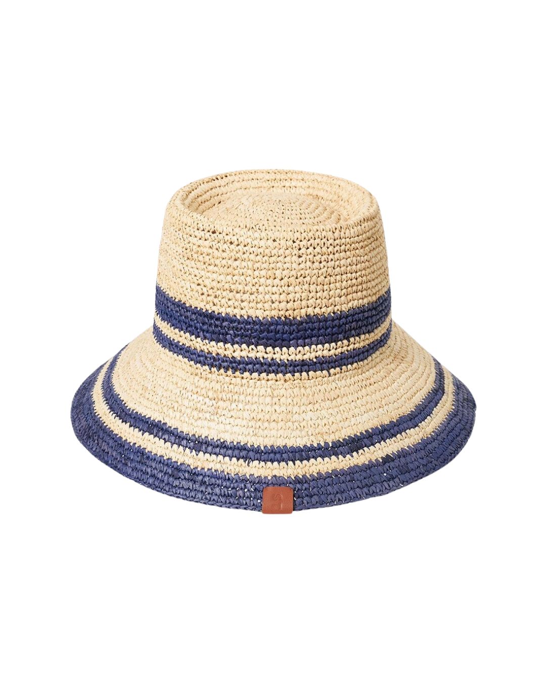 STAUD Rita Bucket Hat in Natural Navy