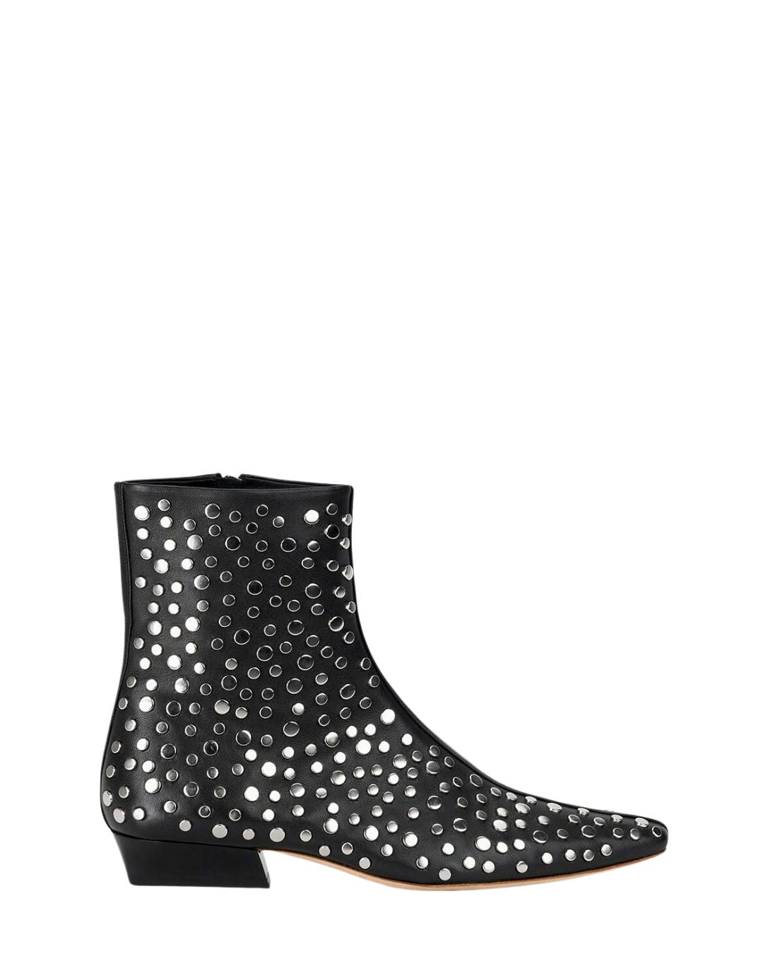 STAUD Wally Flat Ankle Boot in Rivets