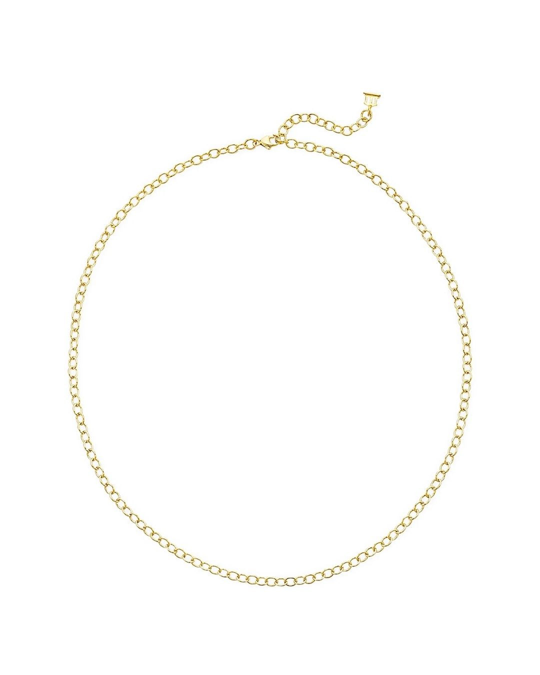 TEMPLE ST. CLAIR Florence86 18K Yellow Gold Extra-Small Oval Link Necklace Chain/18" - Yellow Gold