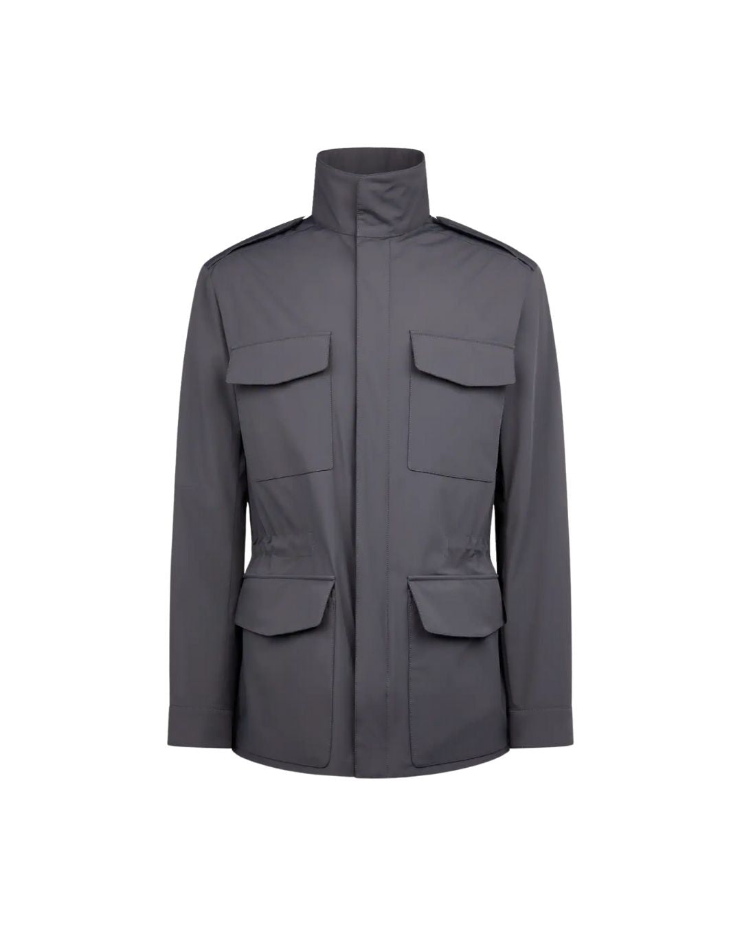 TOD'S Field Jacket in Technical Fabric - Grey