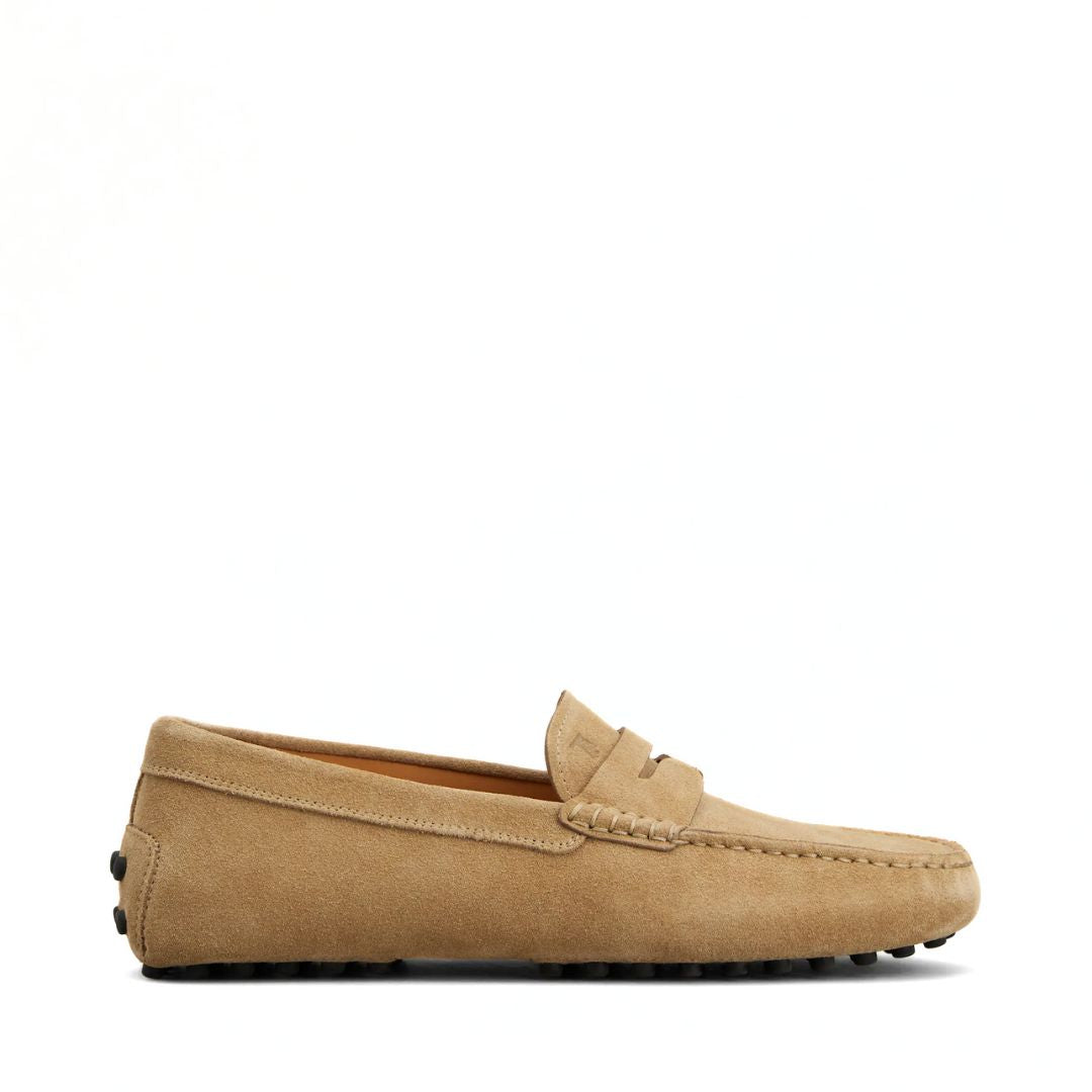 TOD'S Gommino Driving Shoes in Suede in Beige